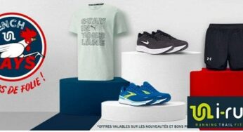 French days running, trail et fitness sur I-Run : 10€ à 30€ de remise selon le montant de votre commande