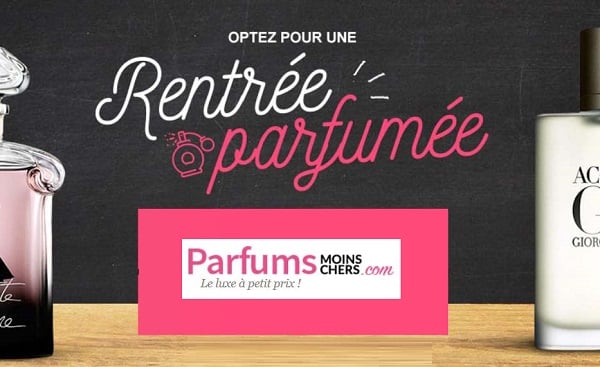 Remises sur Parfums moins chers : -5€ à partir de 60€ / -10€ à partir de 100€