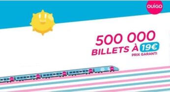 Vente Flash Ouigo 🚅 500 000 billets au prix de 19 €