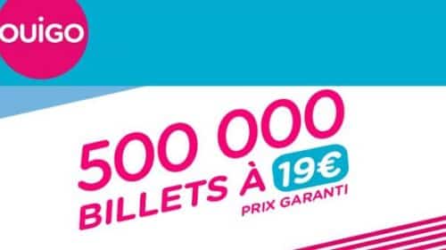 Vente Flash Ouigo 500 000 Billets Au Prix De 19 €