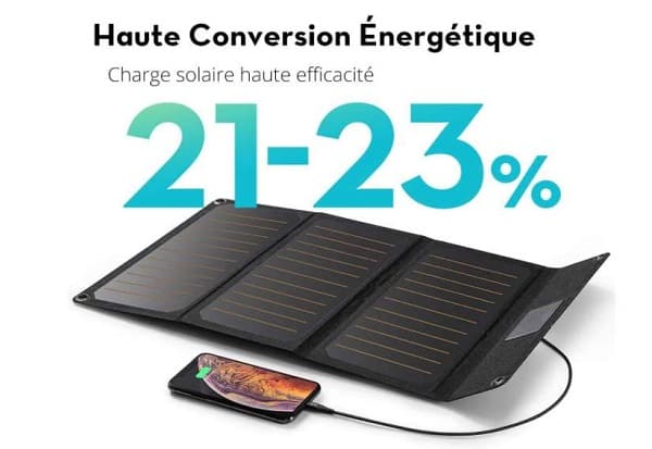 Chargeur Panneau Solaire 21w Ravpower Rp Pc118