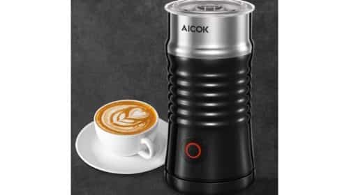 Mousseur à Lait électrique Aicok Pour Cappuccino, Macchiato, Latte