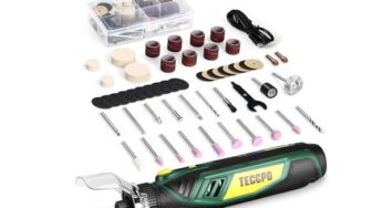 BRICO: 18,99€ outil multifonctions rotatif portable TECCPO TPRT02D + 53 accessoires