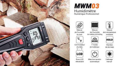 Testeur Humidité Digital Tacklife Mwm03