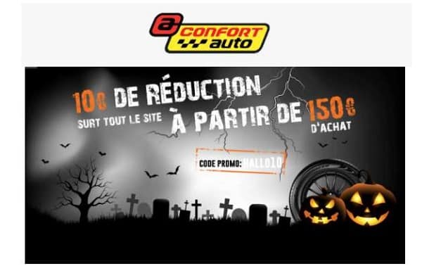 10€ de réduction sur tout le site Confortauto (toutes marques de pneus) à partir de 150€ d’achat