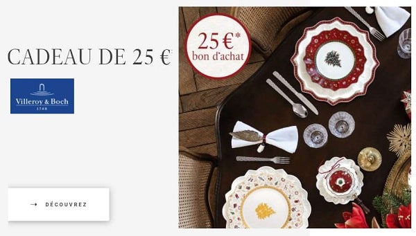 25€ De Remise Sur Villeroy & Boch Dès 125€ D'achat