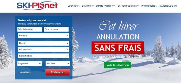 Annulation sans frais sur votre séjour au ski cet hiver avec Ski Planet