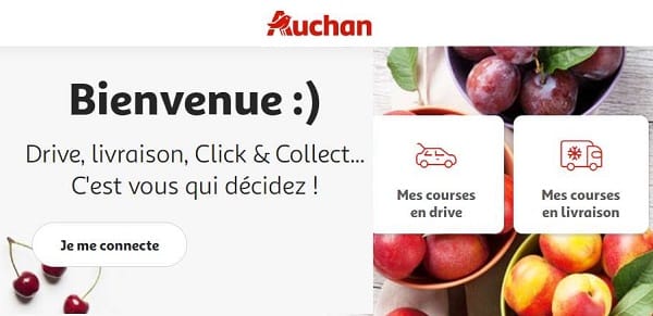 Nouveau client Auchan (Drive, livraison, Click & Collect) profitez de 10€ de remise sur une commande de 50€