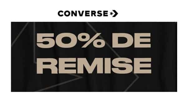 Offre Flash Converse 50% De Remise Sur Une Sélection D’articles