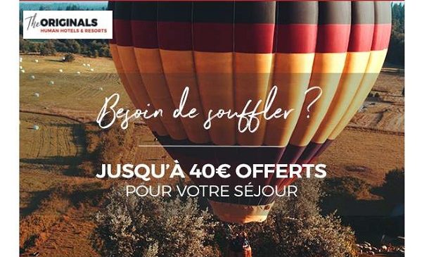 Offre Spéciale De 20€ à 40€ Remise Sur Votre Nuit Dans Un Hôtel The Originals