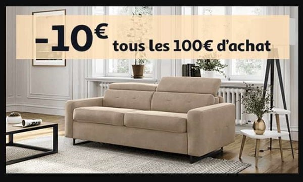 Univers Meuble Auchan 10€ De Remise Tous Les 100€ D'achat Sur Les Meubles Et La Literie