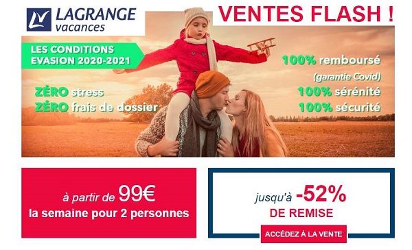 Ventes Flash Toussaint Vacances Lagrange