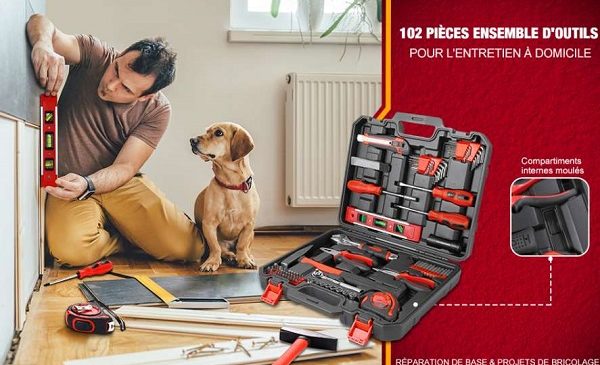 Coffret à Outils Garni De 102 Pièces Popoman Thtc01h