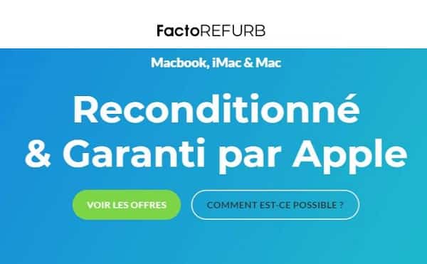 Malin & moins cher : iMac, Macbook, Corsair et autres reconditionnés à neuf par le fabricant en vente sur factoREFURB