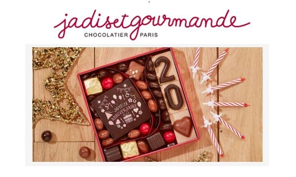 Remise Sur Toute La Gamme Chocolat D'anniversaire Avec Une Personnalisation En Ligne Jadis Et Gourmande