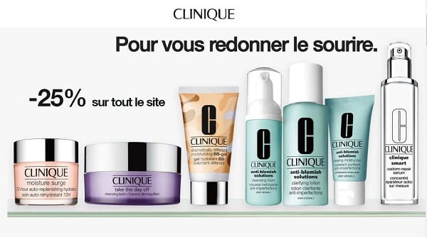 25% De Remise Sur Tout Le Site Clinique