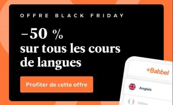 50 % De Réduction Sur Tous Les Cours De Langue Babbel