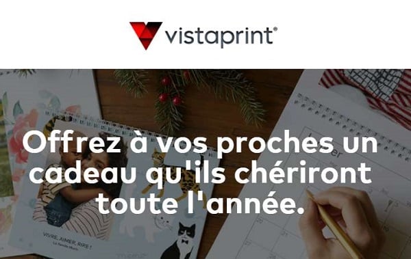 50% de remise sur tous les calendriers photos muraux sur Vistaprint (jusqu’à la fin du mois)