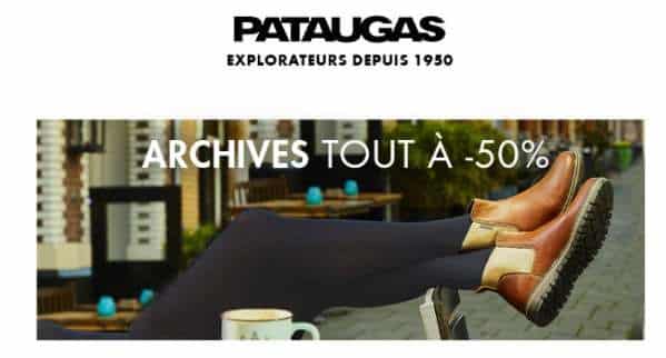 ARCHIVES de PATAUGAS : 50% de remise sur une large sélection de chaussures femme, homme et enfant (livraison gratuite)