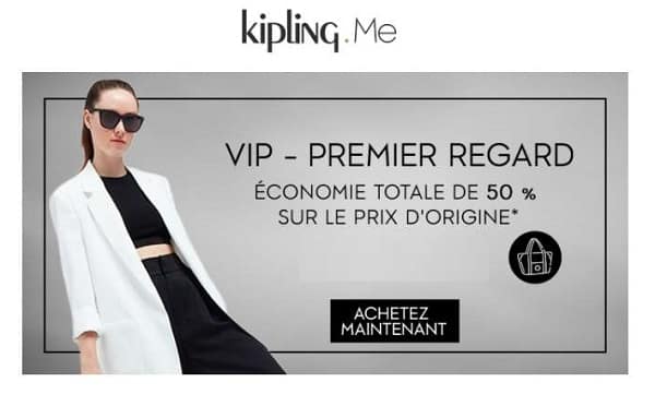 Accès anticipé ce week-end aux offres Kipling Black Friday