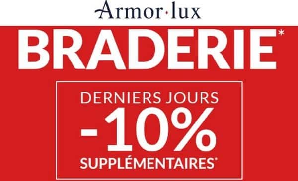 La Braderie Armor Lux : -10% supplémentaires + livraison gratuite pour le dernier jour