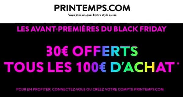 Le Printemps Avant Première Black Friday