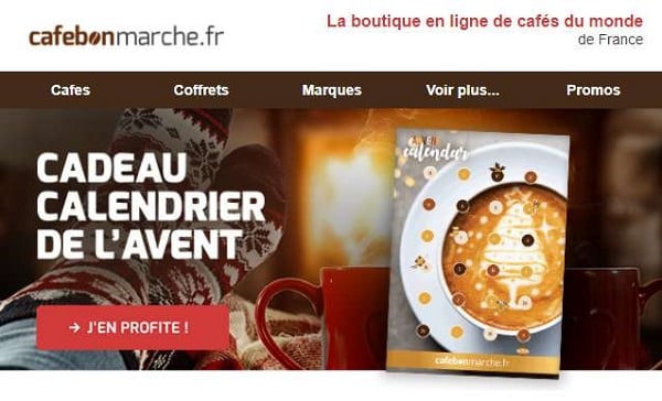 Calendrier De L’avent Gratuit Pour Toute Commande Sur Cafebonmarche