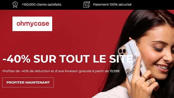 40% De Reduction Sur Tout Le Site Oh My Case