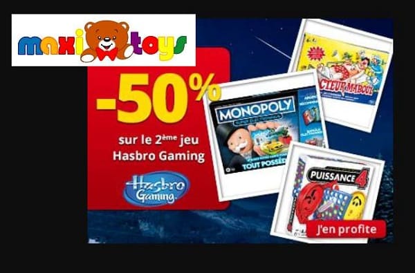 50% De Remise Immédiate Sur Le Second Jeux Hasbro Gaming Sur Maxitoys