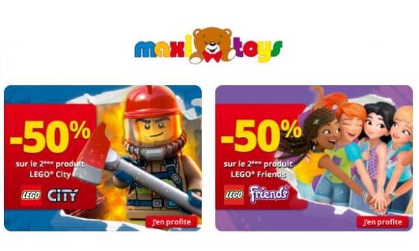 Offre Lego City Lego Friends Maxitoys