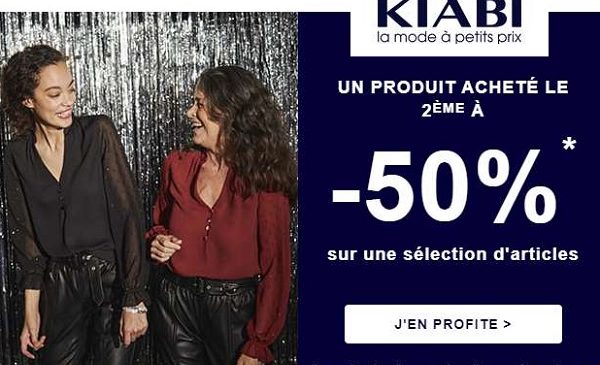 Offre Spéciale Kiabi 50% De Remise Sur Votre Deuxième Article