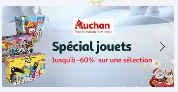 Offre Spéciale Jouets Pour Noel Jusqu'à 60% De Remise Sur Une Sélection (auchan)