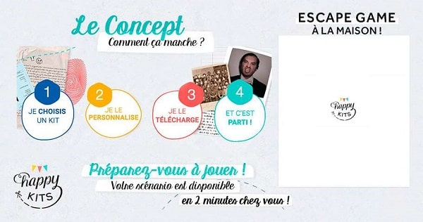 vente privée escape game à la maison happy kits moitié prix