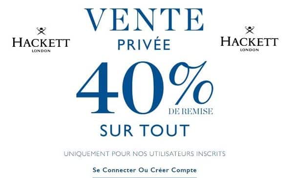 Vente Privée Hackett 40% De Remise Sur Tout En Pré Soldes