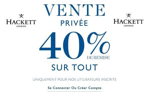 Vente privee Hackett 40 de remise sur tout en pre soldes
