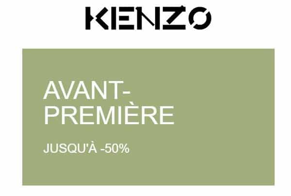 Avant-Première Kenzo : nouvelles remises jusqu’à -50% pour les pré-soldes !