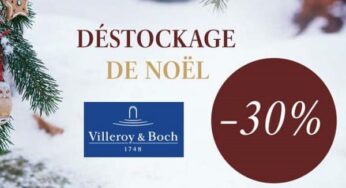Déstockage des articles de Noël de Villeroy & Boch = 30% de remise