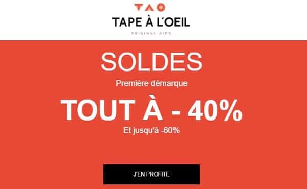 Minimum 40% De Remise Sur Les Soldes Tape à L’œil