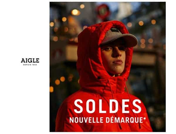 Offre flash soldes Aigle : -15% supplémentaires