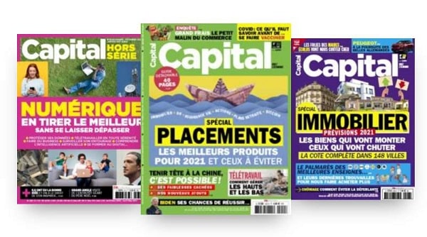 Remise sur votre abonnement au magazine Capital : dés 3,99€/mois version papier + version numérique (sans engagement)