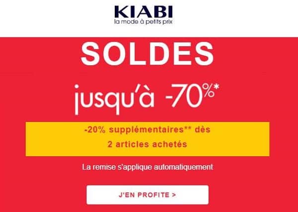 Soldes Kiabi 20% Supplémentaires à Partir De 2 Articles Achetés