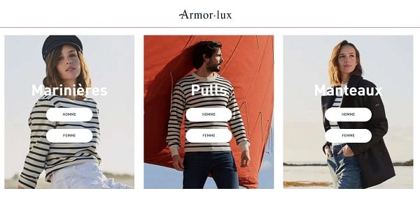 Vente exceptionnelle Armor Lux