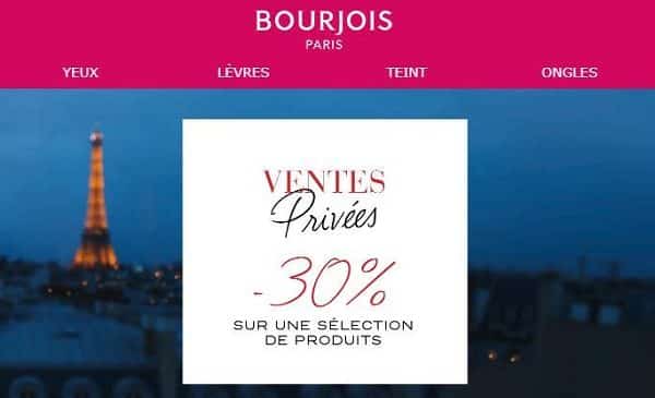 Ventes Privées Bourjois Paris