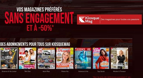 Vos Magazines à Moitié Et Sans Engagement Avec Kiosque Mag