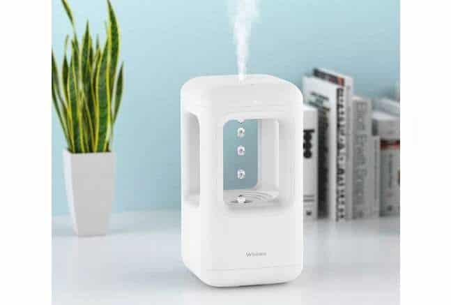 petit humidificateur d'air ultrasonique avec gouttes d'eau en lévitation winben 500ml