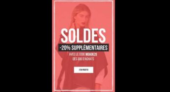 20% supplémentaire sur les démarques des soldes MOA dès 30€ d’achats