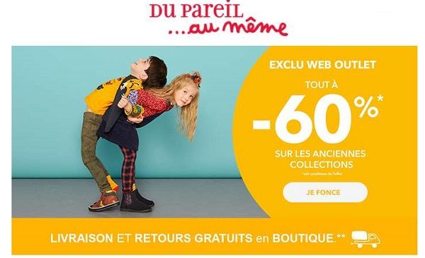 60% de remise sur toutes les anciennes collection dpam