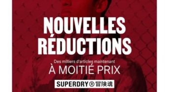 Des milliers d’articles moitié prix avez les nouvelles démarques Superdry (+ livraison gratuite)