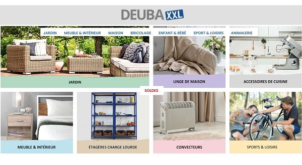 Les bonnes affaires des soldes DeubaXXL (mobilier, articles cuisine, loisirs, jardin…) + livraison gratuite sans minimum