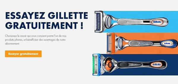 Recevez un rasoir Gillette Fusion + 2 lames + gel gratuitement (3,49€ de frais de port)